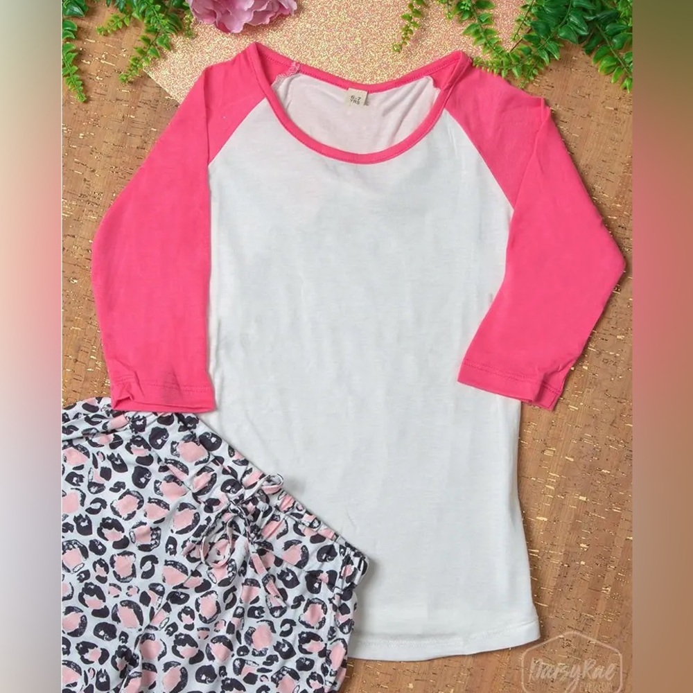 Girl’s Pinky Mid Sleeve Top